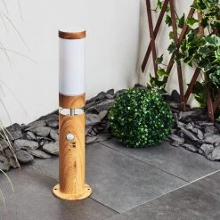 Hofstein Tise Wegeleuchte Braun, Holzoptik, 2-flammig, Bewegungsmelder -Außenleuchten Verkaufe tise wegeleuchte h3445624 11