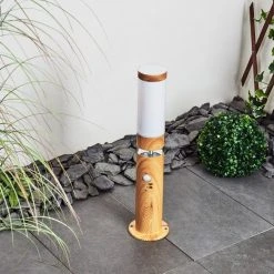 Hofstein Tise Wegeleuchte Braun, Holzoptik, 2-flammig, Bewegungsmelder -Außenleuchten Verkaufe tise wegeleuchte h3445624 12