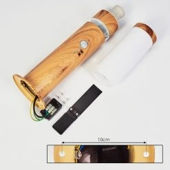 Hofstein Tise Wegeleuchte Braun, Holzoptik, 2-flammig, Bewegungsmelder -Außenleuchten Verkaufe tise wegeleuchte h3445624 4