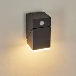 Hofstein Toogong Au&szlig;enwandleuchte LED Anthrazit, 1-flammig, Bewegungsmelder -Außenleuchten Verkaufe toogong aussenwandleuchte h3584644 11