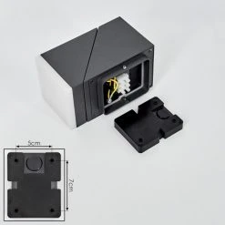 Hofstein Toogong Au&szlig;enwandleuchte LED Anthrazit, 1-flammig, Bewegungsmelder -Außenleuchten Verkaufe toogong aussenwandleuchte h3584644 4