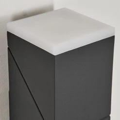 Hofstein Toogong Au&szlig;enwandleuchte LED Anthrazit, 2-flammig, Bewegungsmelder -Außenleuchten Verkaufe toogong aussenwandleuchte h3584668 2