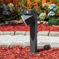 Hofstein Toogong Sockelleuchte LED Anthrazit, 1-flammig, Bewegungsmelder -Außenleuchten Verkaufe toogong sockelleuchte h3607459 9