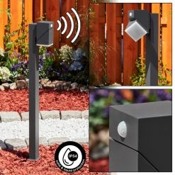 Hofstein Toogong Wegeleuchte LED Anthrazit, 1-flammig, Bewegungsmelder