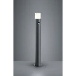 Trio Leuchten HOOSIC Sockelleuchte Anthrazit, 1-flammig, Bewegungsmelder