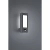Trio Leuchten RHINE Aussenwandleuchte LED Anthrazit, 2-flammig, Bewegungsmelder