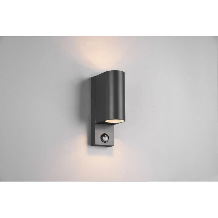 Trio Leuchten Roya Außenwandleuchte Anthrazit, 2-flammig, Bewegungsmelder 1 Trio Leuchten Roya Außenwandleuchte Anthrazit, 2-flammig, Bewegungsmelder