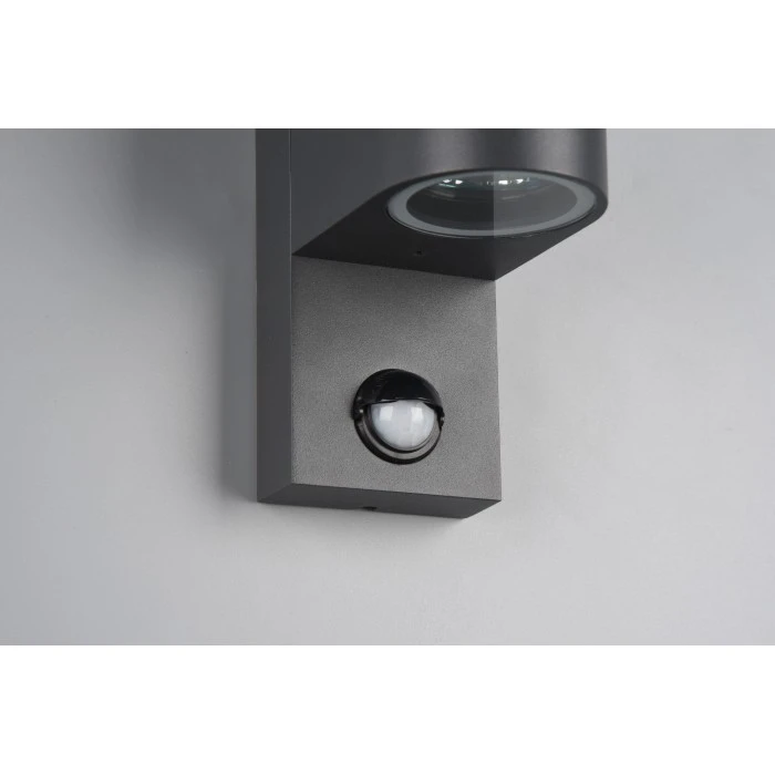 Trio Leuchten Roya Außenwandleuchte Anthrazit, 2-flammig, Bewegungsmelder 8 Trio Leuchten Roya Außenwandleuchte Anthrazit, 2-flammig, Bewegungsmelder – Bild 8