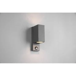 Trio Leuchten Roya Au&szlig;enwandleuchte Anthrazit, 2-flammig, Bewegungsmelder