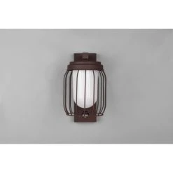 Trio Leuchten Tuela Au&szlig;enwandleuchte Rostfarben, 1-flammig, Bewegungsmelder -Außenleuchten Verkaufe trio leuchten tuela aussenwandleuchte 210869124 17