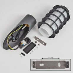 Hofstein Tunes Au&szlig;enwandleuchte Anthrazit, 1-flammig, Bewegungsmelder -Außenleuchten Verkaufe tunes aussenwandleuchte h3459119 3