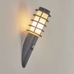 Hofstein Tunes Au&szlig;enwandleuchte Anthrazit, 1-flammig, Bewegungsmelder -Außenleuchten Verkaufe tunes aussenwandleuchte h3459119 5