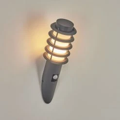 Hofstein Tunes Au&szlig;enwandleuchte Anthrazit, 1-flammig, Bewegungsmelder -Außenleuchten Verkaufe tunes aussenwandleuchte h3459119 7