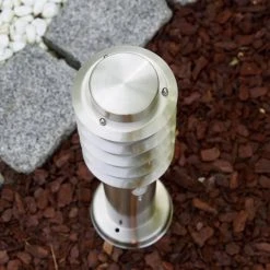 Hofstein Tunes Sockelleuchte Edelstahl, 1-flammig, Bewegungsmelder -Außenleuchten Verkaufe tunes sockelleuchte h165127 4