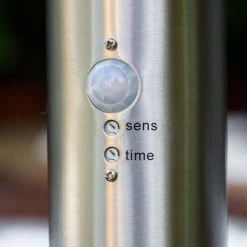 Hofstein Tunes Sockelleuchte Edelstahl, 1-flammig, Bewegungsmelder -Außenleuchten Verkaufe tunes sockelleuchte h165127 5