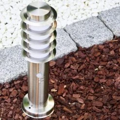 Hofstein Tunes Sockelleuchte Edelstahl, 1-flammig, Bewegungsmelder -Außenleuchten Verkaufe tunes sockelleuchte h165127 7