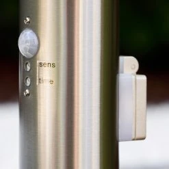 Hofstein Tunes Sockelleuchte Edelstahl, 1-flammig, Bewegungsmelder -Außenleuchten Verkaufe tunes sockelleuchte h165134 3