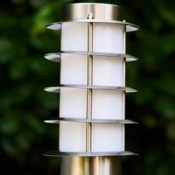 Hofstein Tunes Sockelleuchte Edelstahl, 1-flammig, Bewegungsmelder -Außenleuchten Verkaufe tunes sockelleuchte h165134 7