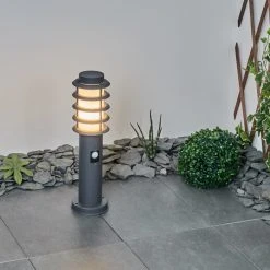 Hofstein Tunes Sockelleuchte Anthrazit, 1-flammig, Bewegungsmelder -Außenleuchten Verkaufe tunes sockelleuchte h3546512 8