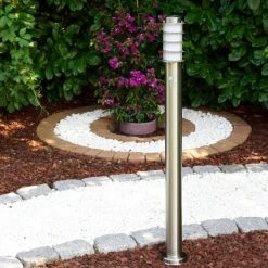 Hofstein Tunes Wegeleuchte Edelstahl, 1-flammig, Bewegungsmelder -Außenleuchten Verkaufe tunes wegeleuchte h165080 7