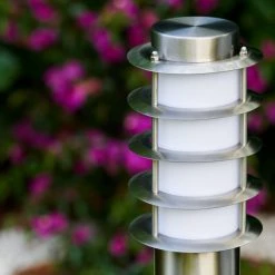 Hofstein Tunes Wegeleuchte Edelstahl, 1-flammig, Bewegungsmelder -Außenleuchten Verkaufe tunes wegeleuchte h165097 10