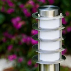 Hofstein Tunes Wegeleuchte Edelstahl, 1-flammig, Bewegungsmelder -Außenleuchten Verkaufe tunes wegeleuchte h165097 11