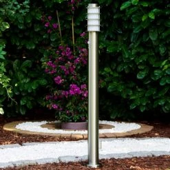 Hofstein Tunes Wegeleuchte Edelstahl, 1-flammig, Bewegungsmelder -Außenleuchten Verkaufe tunes wegeleuchte h165097 7