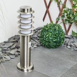 Hofstein Tunes Wegeleuchte Nickel-Matt, 1-flammig, Bewegungsmelder -Außenleuchten Verkaufe tunes wegeleuchte h3456897 9