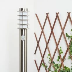 Hofstein Tunes Wegeleuchte Nickel-Matt, 1-flammig, Bewegungsmelder -Außenleuchten Verkaufe tunes wegeleuchte h3456941 11