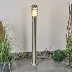 Hofstein Tunes Wegeleuchte Nickel-Matt, 1-flammig, Bewegungsmelder -Außenleuchten Verkaufe tunes wegeleuchte h3456941 6