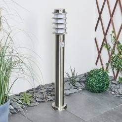 Hofstein Tunes Wegeleuchte Nickel-Matt, 1-flammig, Bewegungsmelder -Außenleuchten Verkaufe tunes wegeleuchte h3456965 11