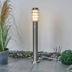 Hofstein Tunes Wegeleuchte Nickel-Matt, 1-flammig, Bewegungsmelder -Außenleuchten Verkaufe tunes wegeleuchte h3456965 6