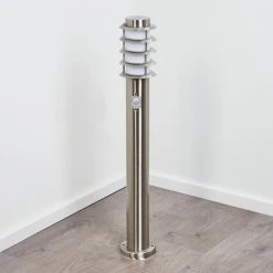 Hofstein Tunes Wegeleuchte Nickel-Matt, 1-flammig, Bewegungsmelder -Außenleuchten Verkaufe tunes wegeleuchte h3456965 7