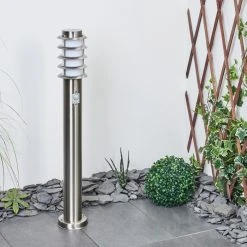 Hofstein Tunes Wegeleuchte Nickel-Matt, 1-flammig, Bewegungsmelder -Außenleuchten Verkaufe tunes wegeleuchte h3456965 9