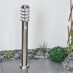 Hofstein Tunes Wegeleuchte Nickel-Matt, 1-flammig, Bewegungsmelder -Außenleuchten Verkaufe tunes wegeleuchte h3458884 11