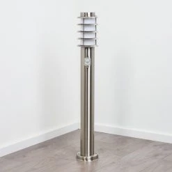 Hofstein Tunes Wegeleuchte Nickel-Matt, 1-flammig, Bewegungsmelder -Außenleuchten Verkaufe tunes wegeleuchte h3458884 7