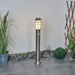 Hofstein Tunes Wegeleuchte Nickel-Matt, 1-flammig, Bewegungsmelder -Außenleuchten Verkaufe tunes wegeleuchte h3458884 8