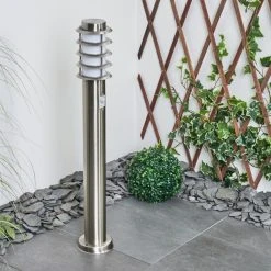 Hofstein Tunes Wegeleuchte Nickel-Matt, 1-flammig, Bewegungsmelder -Außenleuchten Verkaufe tunes wegeleuchte h3458884 9