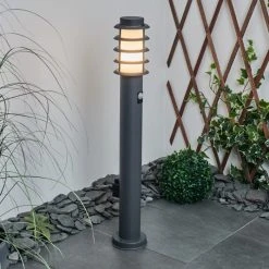 Hofstein Tunes Wegeleuchte Anthrazit, 1-flammig, Bewegungsmelder -Außenleuchten Verkaufe tunes wegeleuchte h3459027 12