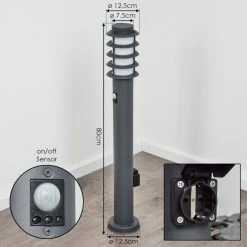 Hofstein Tunes Wegeleuchte Anthrazit, 1-flammig, Bewegungsmelder -Außenleuchten Verkaufe tunes wegeleuchte h3459027 3