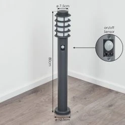 Hofstein Tunes Wegeleuchte Anthrazit, 1-flammig, Bewegungsmelder -Außenleuchten Verkaufe tunes wegeleuchte h3539231 3