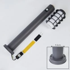 Hofstein Tunes Wegeleuchte Anthrazit, 1-flammig, Bewegungsmelder -Außenleuchten Verkaufe tunes wegeleuchte h3539231 4