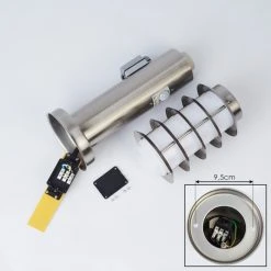 Hofstein Tunes Wegeleuchte Nickel-Matt, 1-flammig, Bewegungsmelder -Außenleuchten Verkaufe tunes wegeleuchte h3539323 4