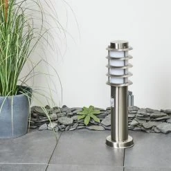 Hofstein Tunes Wegeleuchte Nickel-Matt, 1-flammig, Bewegungsmelder -Außenleuchten Verkaufe tunes wegeleuchte h3539323 9