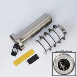 Hofstein Tunes Wegeleuchte Nickel-Matt, 1-flammig, Bewegungsmelder -Außenleuchten Verkaufe tunes wegeleuchte h3539354 4