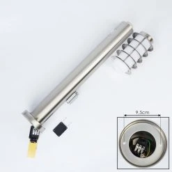 Hofstein Tunes Wegeleuchte Nickel-Matt, 1-flammig, Bewegungsmelder -Außenleuchten Verkaufe tunes wegeleuchte h3539408 4