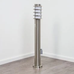 Hofstein Tunes Wegeleuchte Nickel-Matt, 1-flammig, Bewegungsmelder -Außenleuchten Verkaufe tunes wegeleuchte h3539408 7