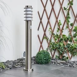 Hofstein Tunes Wegeleuchte Nickel-Matt, 1-flammig, Bewegungsmelder -Außenleuchten Verkaufe tunes wegeleuchte h3539408 9