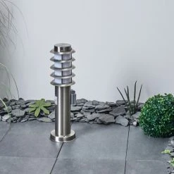 Hofstein Tunes Wegeleuchte Nickel-Matt, 1-flammig, Bewegungsmelder -Außenleuchten Verkaufe tunes wegeleuchte h3546529 2