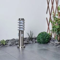 Hofstein Tunes Wegeleuchte Nickel-Matt, 1-flammig, Bewegungsmelder -Außenleuchten Verkaufe tunes wegeleuchte h3546529 8